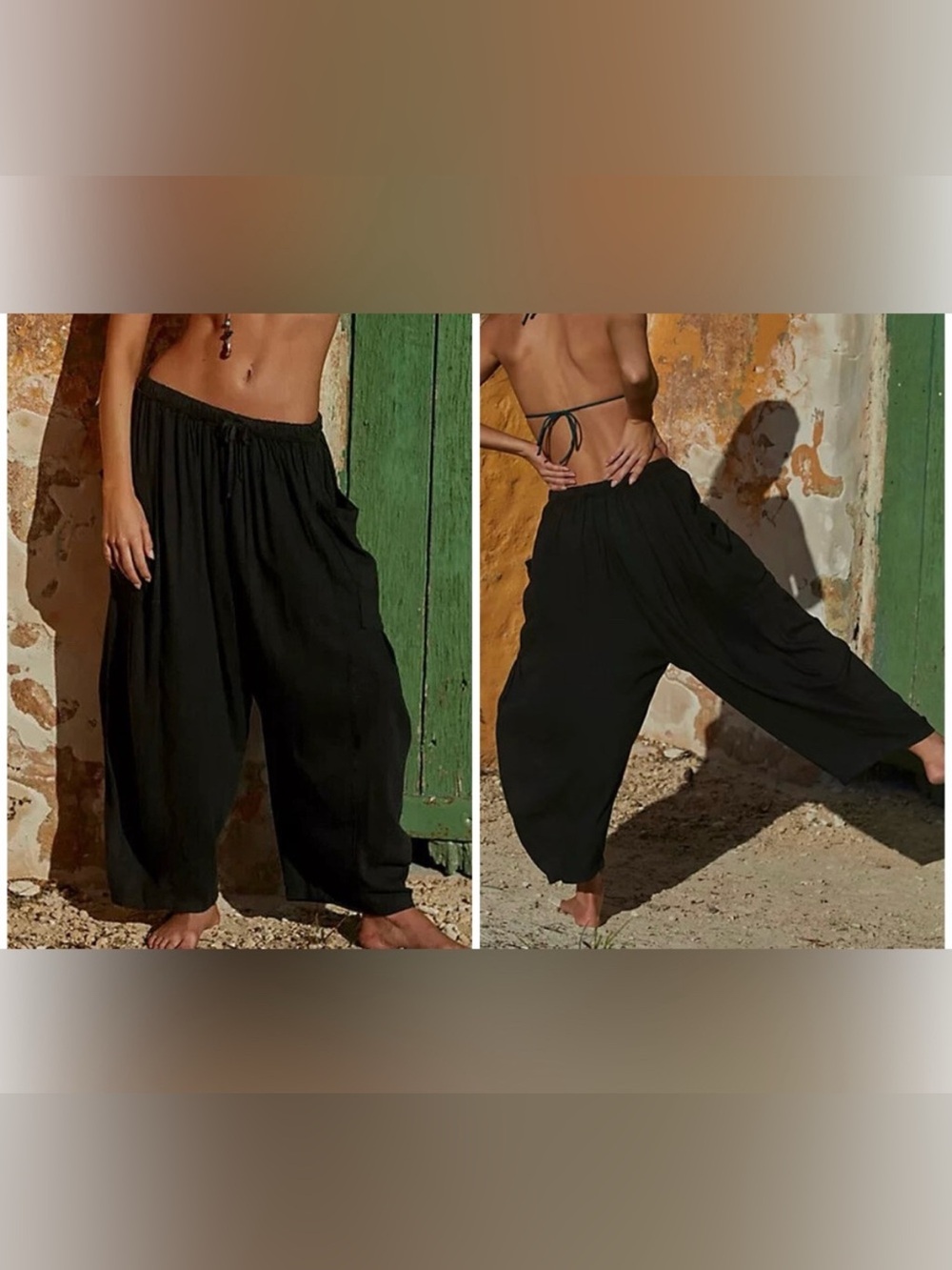 NWT Free People Quinn Pants - black - medium